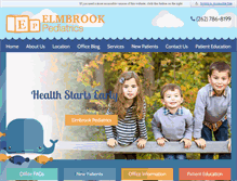Tablet Screenshot of elmbrookpediatrics.com